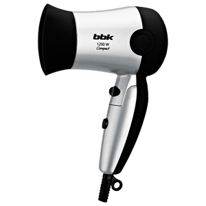 Фен BBK BHD1203 черный/серебро