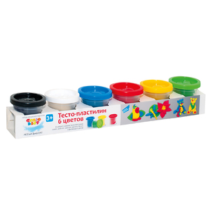 Набор для детского творчества Тесто-пластилин 6 цветов TA1009