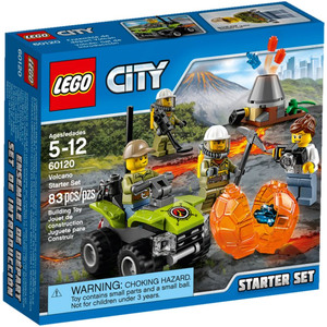 Конструктор LEGO City 60120 Набор для начинающих: Исследователи вулканов
