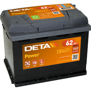 Автомобильный аккумулятор DETA Power DB621 (62 А/ч)