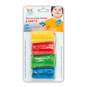 Набор для детского творчества Тесто-пластилин 4 цвета TA1055B