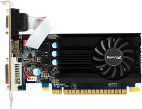 Видеокарта KFA2 GeForce GT730 Slim (1024MB, GDDR5, 64 bit) (73GGH4DV9DTZ) oem ядро: 954 МГц, память: 1024 Мб, GDDR5, 5000 МГц, 64 бит,DVI, HDMI, VGA