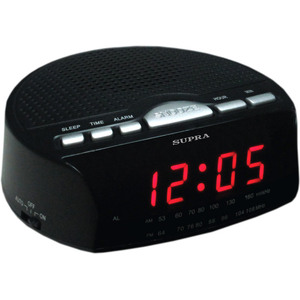 Часы-будильник с радио Supra SA-26FM Black/Red