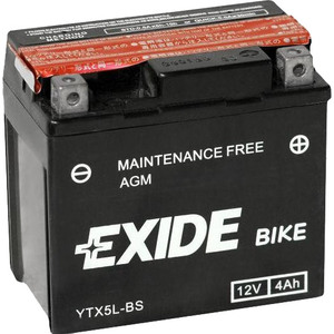 Мотоциклетный аккумулятор Exide Maintennance Free YTX5L-BS (4 А/ч)