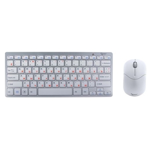 Клавиатура+Мышь Gembird KBS-7001 Silver-White