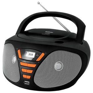 Портативная аудиосистема BBK BX180U (черный/оранжевый)