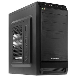 Корпус CROWN Micro (CMC-402 CM-PS450 office) Black microATX 450W (24+2x4пин)
