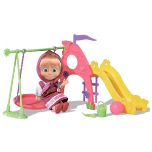Кукла Simba 109301816029 Маша на детской площадке и аксессуары