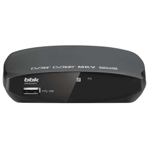 Приемник цифрового ТВ BBK SMP002HDT2 (темно-серый)