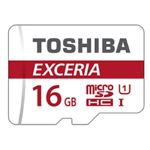 Карта памяти Toshiba EXCERIA microSDHC 16GB + адаптер [THN-M302R0160EA]