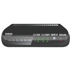 Приемник цифрового ТВ BBK SMP022HDT2 (темно-серый)