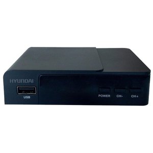 Ресивер DVB-T2 Hyundai H-DVB140 черный