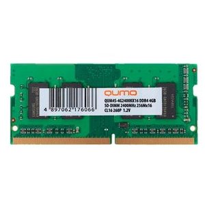 Оперативная память QUMO 4GB DDR4 SODIMM PC4-19200 QUM4S-4G2400KK16