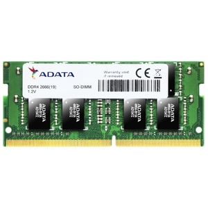 Оперативная память A-Data Premier 4GB DDR4 SODIMM PC4-21300 AD4S2666J4G19-S