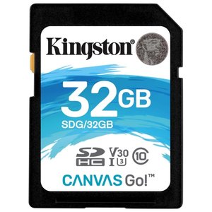Карта памяти Kingston Canvas Go! SDG/32GB SDHC 32GB