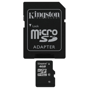 Карта памяти 4GB MicroSD Kingston SDC10/4GB