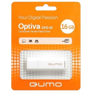 16GB USB Drive Qumo Optiva QM16GUD-OP1-White