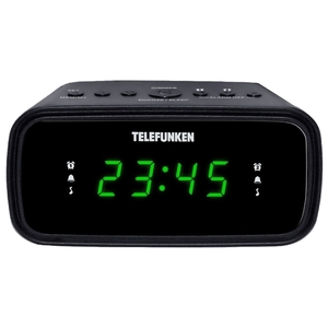 Радиобудильник TELEFUNKEN TF-1588 черный/зеленый