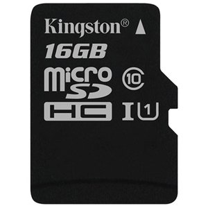 Карта памяти Kingston Canvas Select SDCS/16GBSP microSDHC 16GB