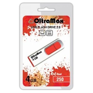 USB Flash Oltramax 250 4GB (красный) [OM-4GB-250-Red]