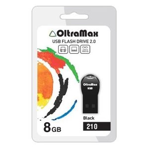 USB Flash Oltramax 210 8GB (черный) [OM-8GB-210-Black]