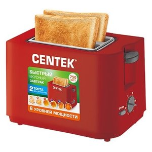 Тостер CENTEK СТ-1425 (красный)