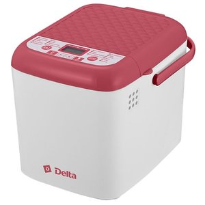 Хлебопечь электрическая Delta DL-8007B белая с красным