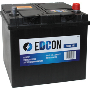 Автомобильный аккумулятор EDCON DC60510R (60 А·ч)