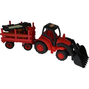 Трактор с ковшом + прицеп-лесовоз Чемпион 0483