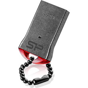 USB Flash Silicon-Power Jewel J01 Silver/Red 8GB (SP008GBUF3J01V1R)