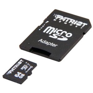 Карта памяти Patriot microSDXC LX Series (Class 10) 64GB + адаптер [PSF64GMCSDXC10]