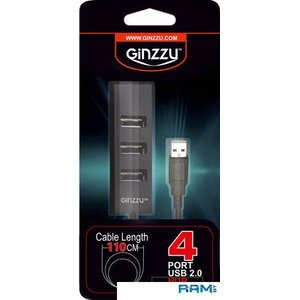 USB-хаб Ginzzu GR-474UB
