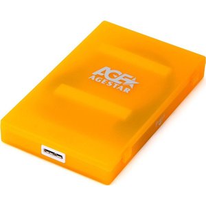 Бокс для жесткого диска AgeStar 3UBCP1-6G (оранжевый)