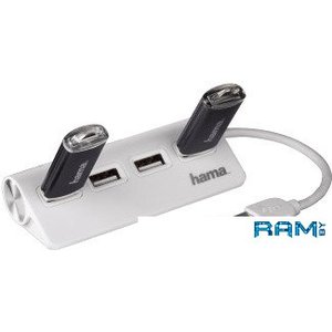 USB-хаб Hama 12178 (белый)