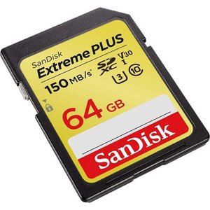 Карта памяти SanDisk Extreme PLUS SDSDXW6-064G-GNCIN SDXC 64GB