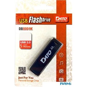 USB Flash Dato DB8001K 64GB (черный)