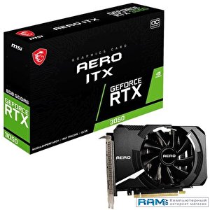 Видеокарта MSI GeForce RTX 3050 Aero ITX 8G OCV2