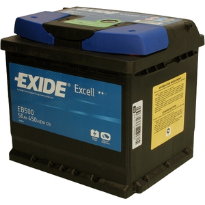 Автомобильный аккумулятор Exide Excell EB500 (50 А/ч)