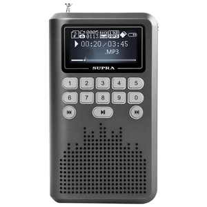 Аудиомагнитола Supra PAS-3907 Grey