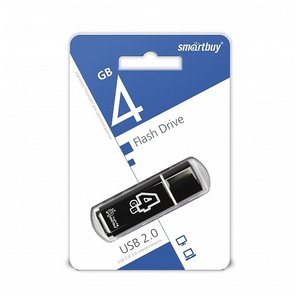 USB Flash Smart Buy Glossy Black 4GB (SB4GBGS-K)