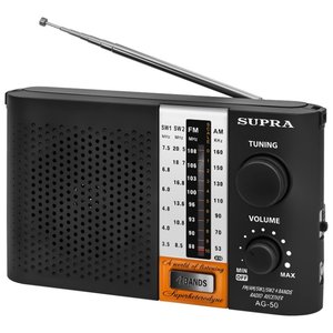 Радиоприемник портативный Supra ST-19 черный