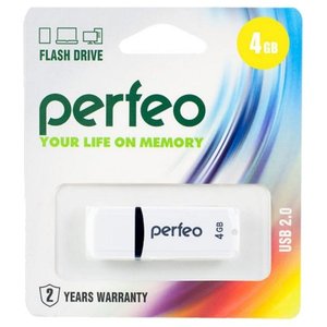 USB Flash Perfeo C02 4GB (черный) [PF-C02B004]