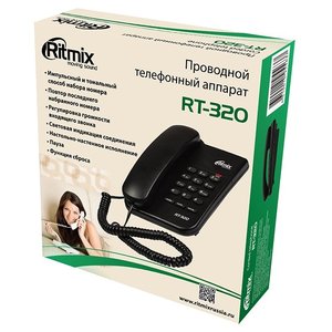 Проводной телефон Ritmix RT-320 (светлое дерево)