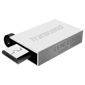 USB Flash Transcend JetFlash 380S 64GB Silver (TS64GJF380S )