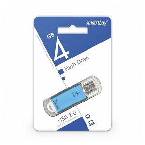 USB Flash Smart Buy V-Cut 4GB (серебристый) [SB4GBVC-S]