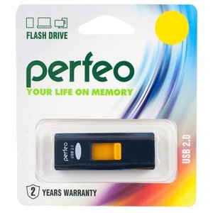 USB Flash Perfeo S02 4GB (белый) [PF-S02W004]