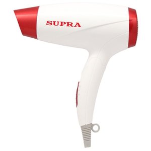 Фен Supra PHS-1602S (белый/красный)