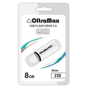 USB Flash Oltramax 230 8GB (белый) [OM-8GB-230-White]