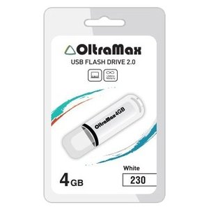 USB Flash Oltramax 230 4GB (белый) [OM-4GB-230-White]