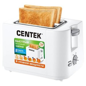 Тостер CENTEK СТ-1425 (белый)